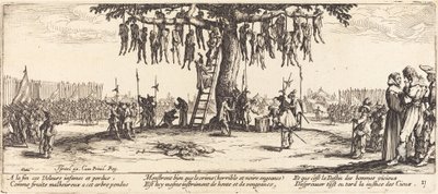 Hängningen, c. 1633. av Jacques Callot