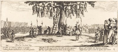 Hängningen, c. 1633. av Jacques Callot