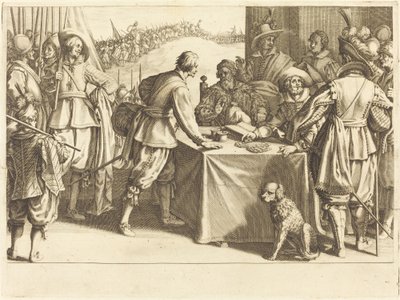 Anställningen av trupperna av Jacques Callot