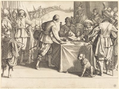 Värvningen av trupperna av Jacques Callot