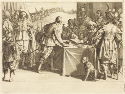 Rekryteringen av trupperna av Jacques Callot