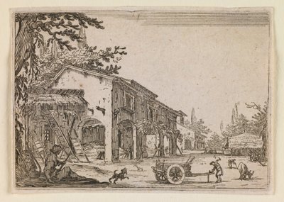 Gården, ur "Nycker" (Nancy-upplagan) av Jacques Callot