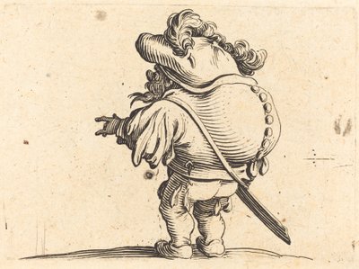 Puckelryggen med den fjädermössa av Jacques Callot