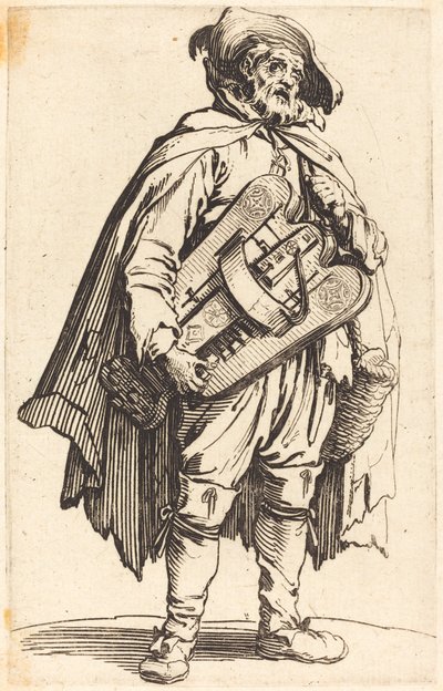 Hurdy-Gurdy-spelaren av Jacques Callot