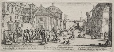 Krigets stora elände: sjukhuset av Jacques Callot