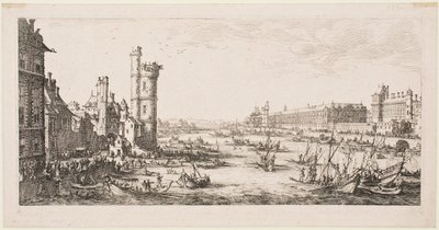 De stora vyerna över Paris: vy över Louvren av Jacques Callot