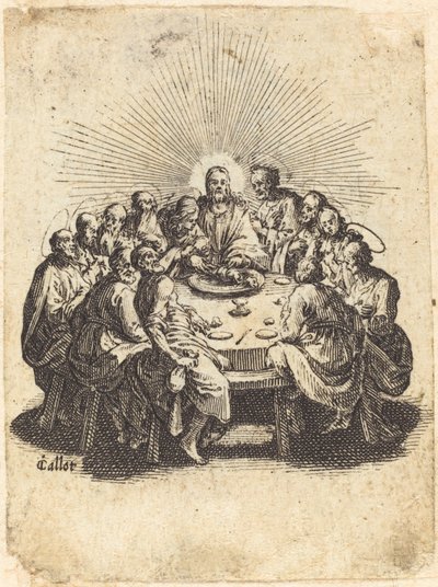 Den sista måltiden, 1618. av Jacques Callot