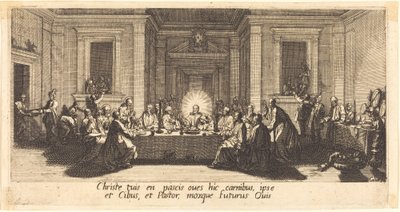 Den sista måltiden, ca. 1618. av Jacques Callot