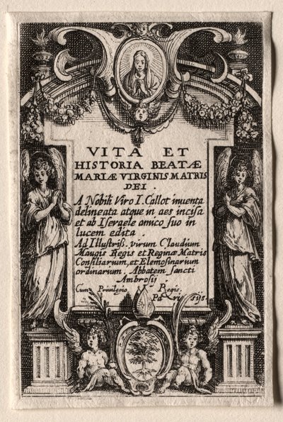 Jungfruns liv. av Jacques Callot