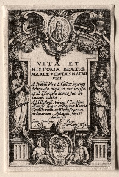 The Life of the Virgin: Frontispice av Jacques Callot