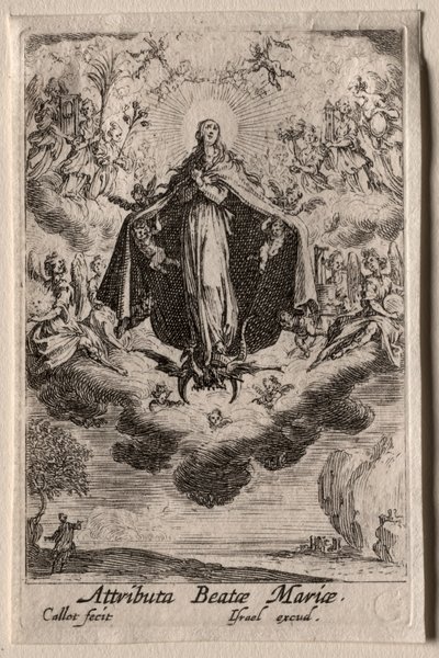 The Life of the Virgin: The Attributes of the Virgin. av Jacques Callot