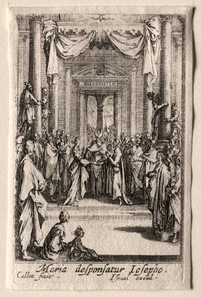 The Life of the Virgin: The Marriage of the Virgin av Jacques Callot