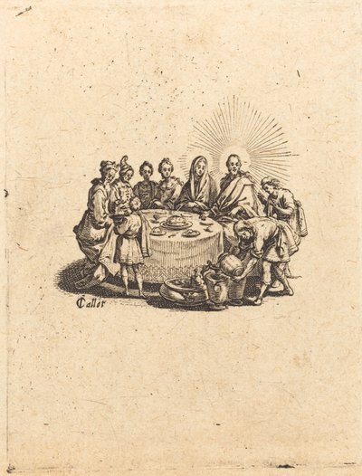 Giftermålet i Kana, 1618. av Jacques Callot