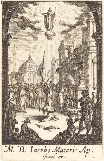 Saint James Majors martyrskap, ca. 16341635. av Jacques Callot