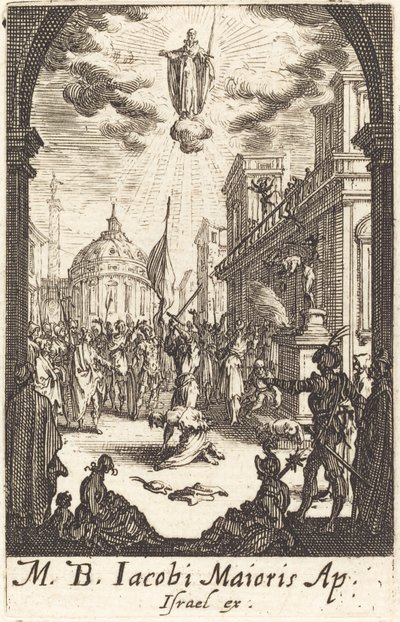 Saint James Majors martyrskap, ca. 16341635. av Jacques Callot