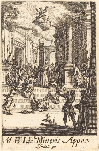 セントジェームズマイナーの殉教、c。 16341635. スウェーデン語 av Jacques Callot