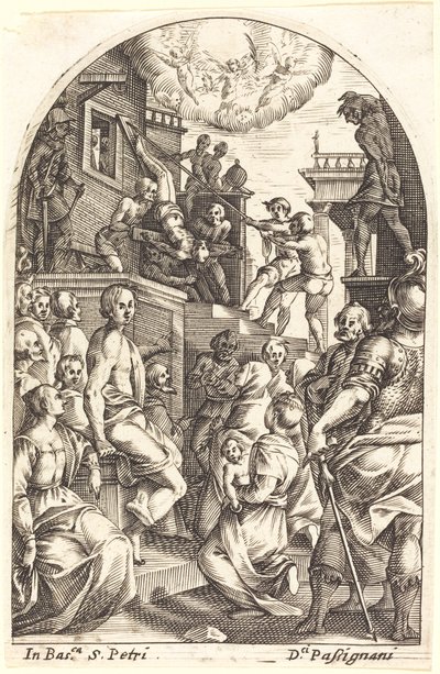 Sankt Peters martyrskap av Jacques Callot