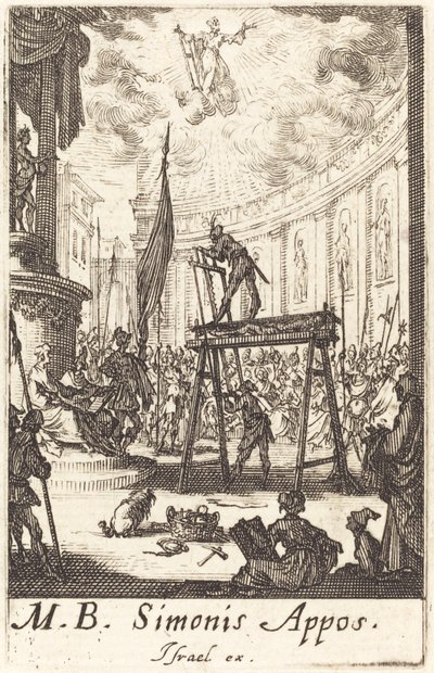 Sankt Simons martyrskap av Jacques Callot