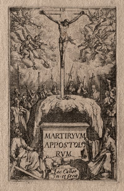 Apostlarnas martyrskap: Frontispice av Jacques Callot
