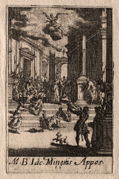 Apostlarnas martyrskap: St. Jakob den mindre av Jacques Callot