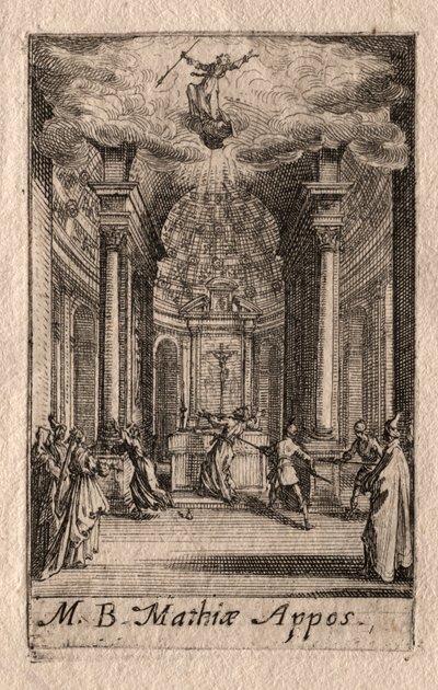 Apostlarnas martyrskap: St Matthias av Jacques Callot