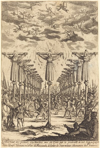 Martyrerna i Japan av Jacques Callot