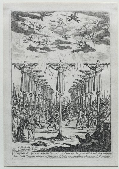 Martyrerna i Japan. av Jacques Callot