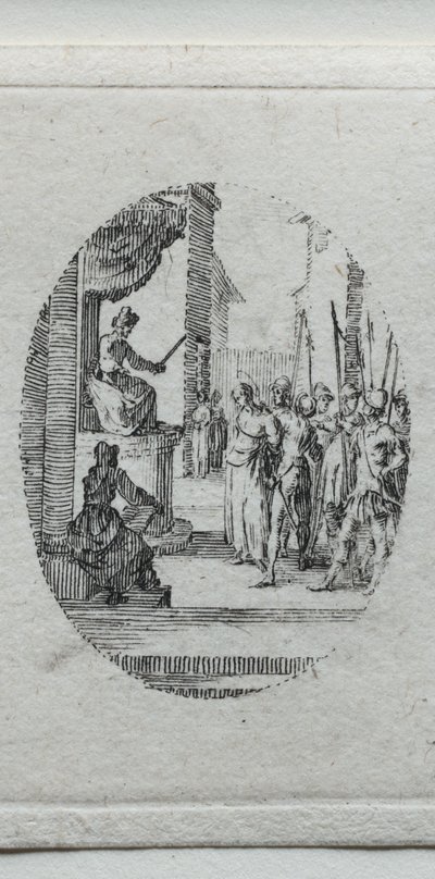 Passionens mysterier: Kristus inför Pilatus av Jacques Callot