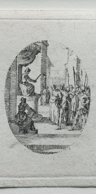 Passionens mysterier: Kristus inför Pilatus. av Jacques Callot