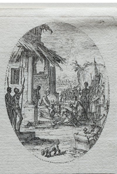 The Mysteries of the Passion: The Adoration of the Kings. av Jacques Callot