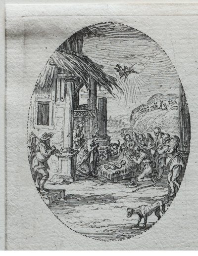 Passionens mysterier: Herdarnas tillbedjan av Jacques Callot