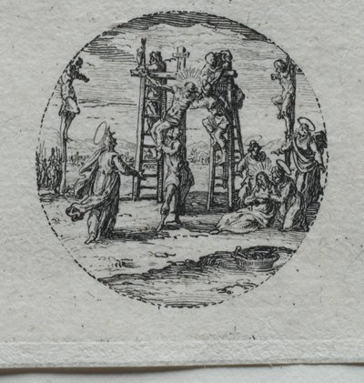 Passionens mysterier: korsfästelsen av Jacques Callot