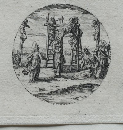 Passionens mysterier: korsfästelsen. av Jacques Callot