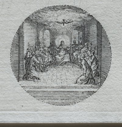 Passionens mysterier: Den Helige Andes nedstigning. av Jacques Callot