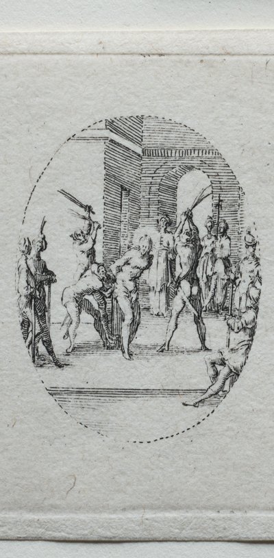 Passionens mysterier: The Flagellation av Jacques Callot