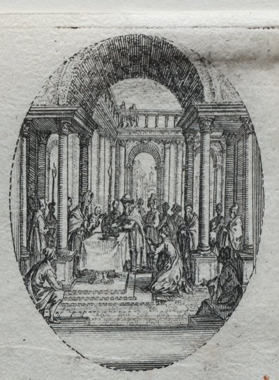 Passionens mysterier: presentationen i templet av Jacques Callot