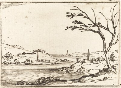 Nilens översvämning. av Jacques Callot