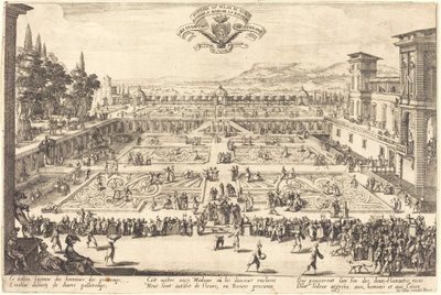 Palace Gardens i Nancy av Jacques Callot