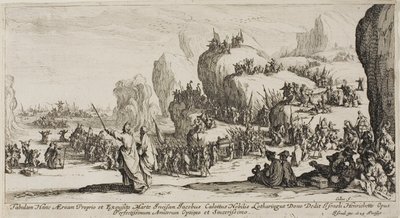 Röda havets passage av Jacques Callot