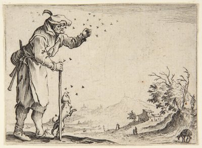 Bonden angripen av bin av Jacques Callot