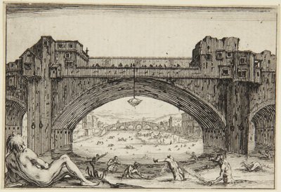 Ponte Vecchio, Florens av Jacques Callot