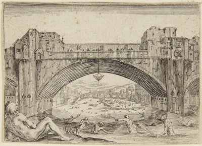 Ponte Vecchio, Florens av Jacques Callot