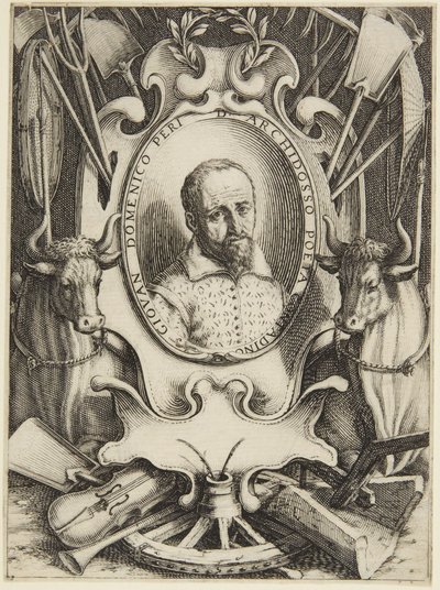 Porträttet av Giovanni Domenico Peri av Jacques Callot