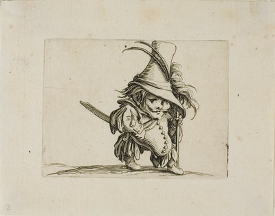 The Potbellied Man with a Tall Hat, från Varie Figure Gobbi av Jacques Callot
