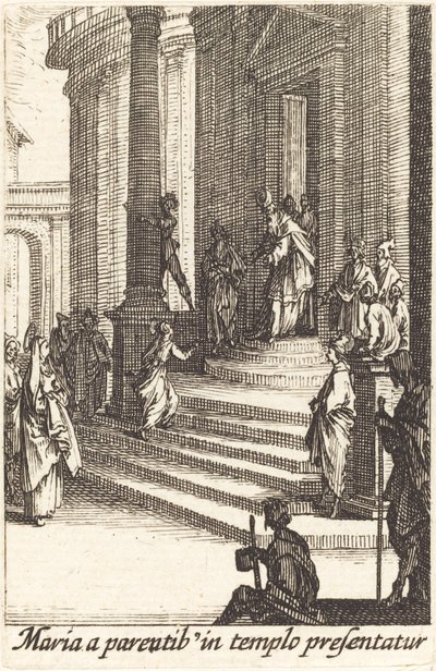 Presentationen av Jungfrun, 1630 eller efter. av Jacques Callot