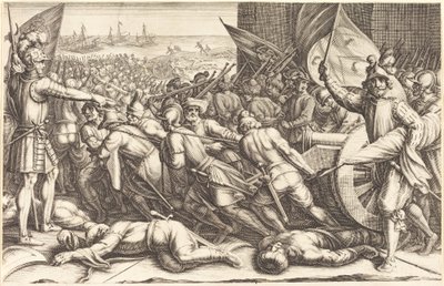 Truppernas ombordstigning, ca. 1614. av Jacques Callot