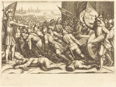 Turkarnas ombordstigning, ca. 1614. av Jacques Callot