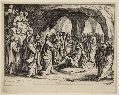 Lasarus uppväckelse av Jacques Callot
