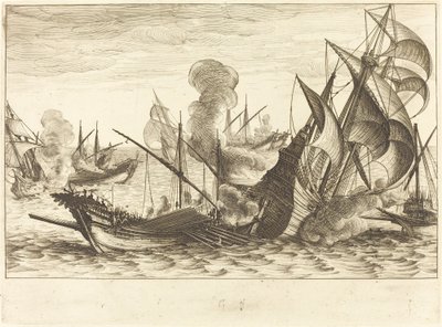 Det andra sjöslaget av Jacques Callot