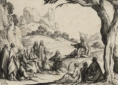 Bergspredikan, 1635 av Jacques Callot